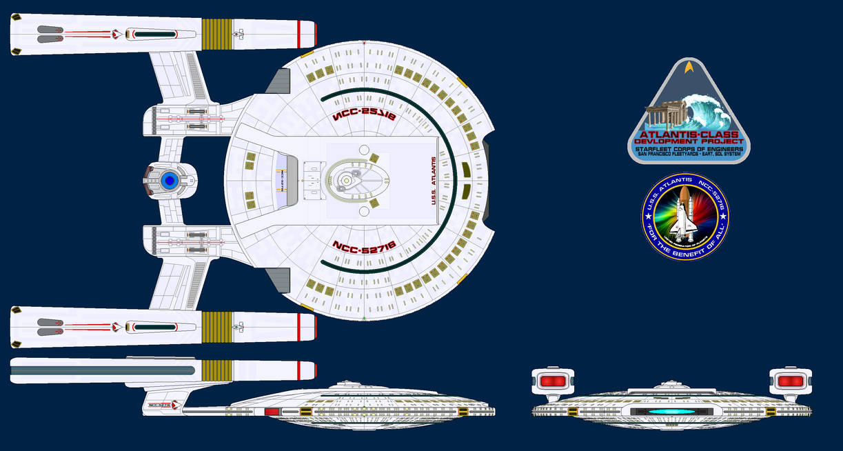 Atantis Class Starship Atlantis-Class Frigate/Scout/Science Vessel by captDLangston on DeviantArt