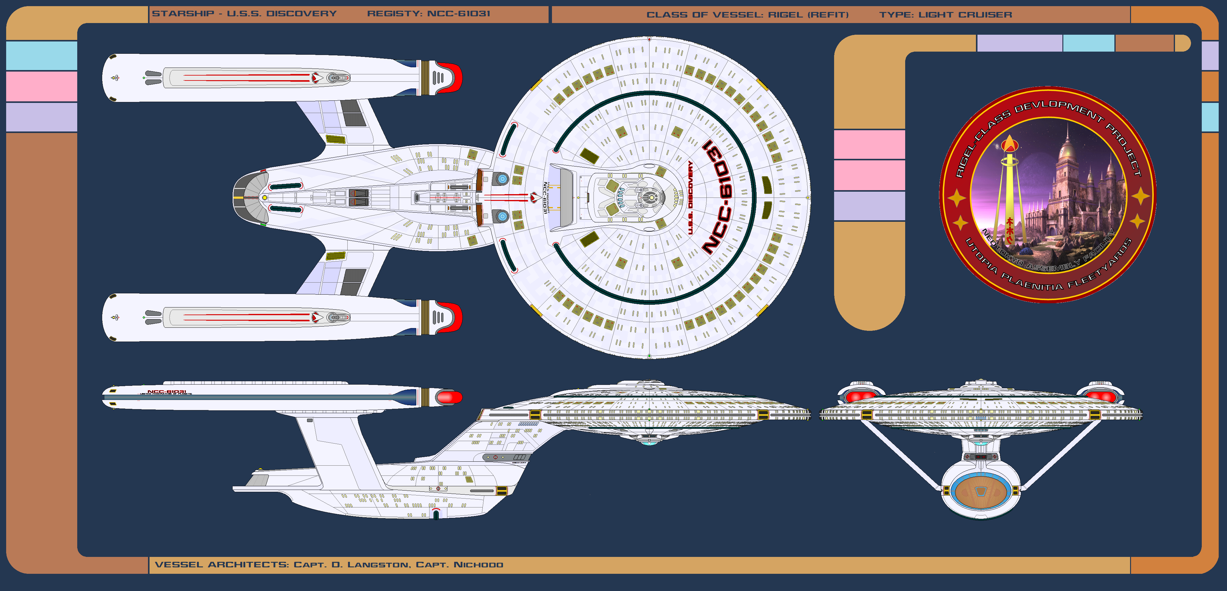 What Star Class Is Rigel Rigel-Class Light Cruiser Refit, 2370 by captDLangston on DeviantArt