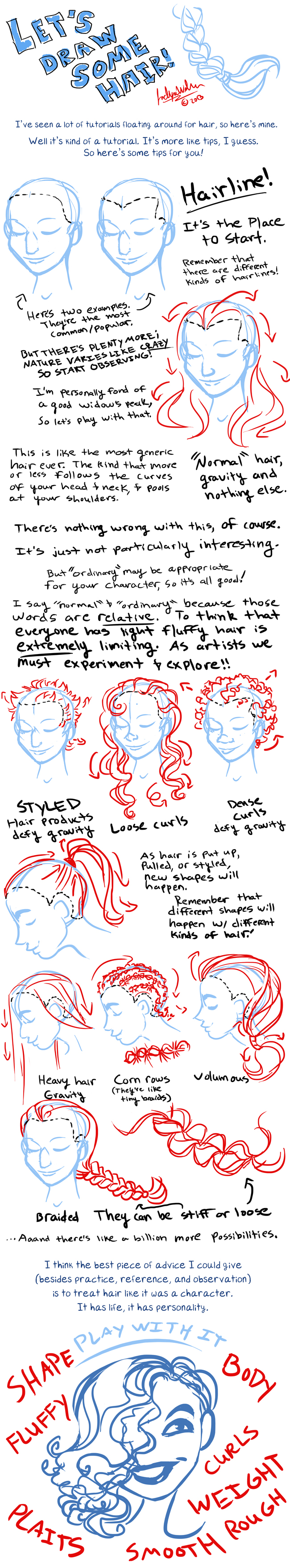 Let's draw some hair