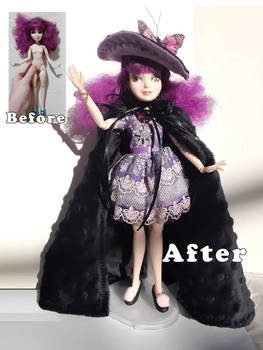 OOAK Rescue Doll - Purple Sorceress