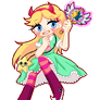 Star Butterfly - floating gif