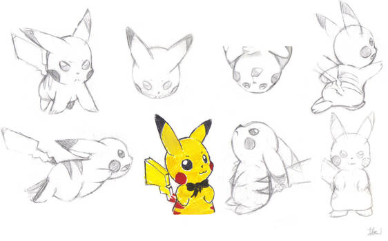 pikachu sketches