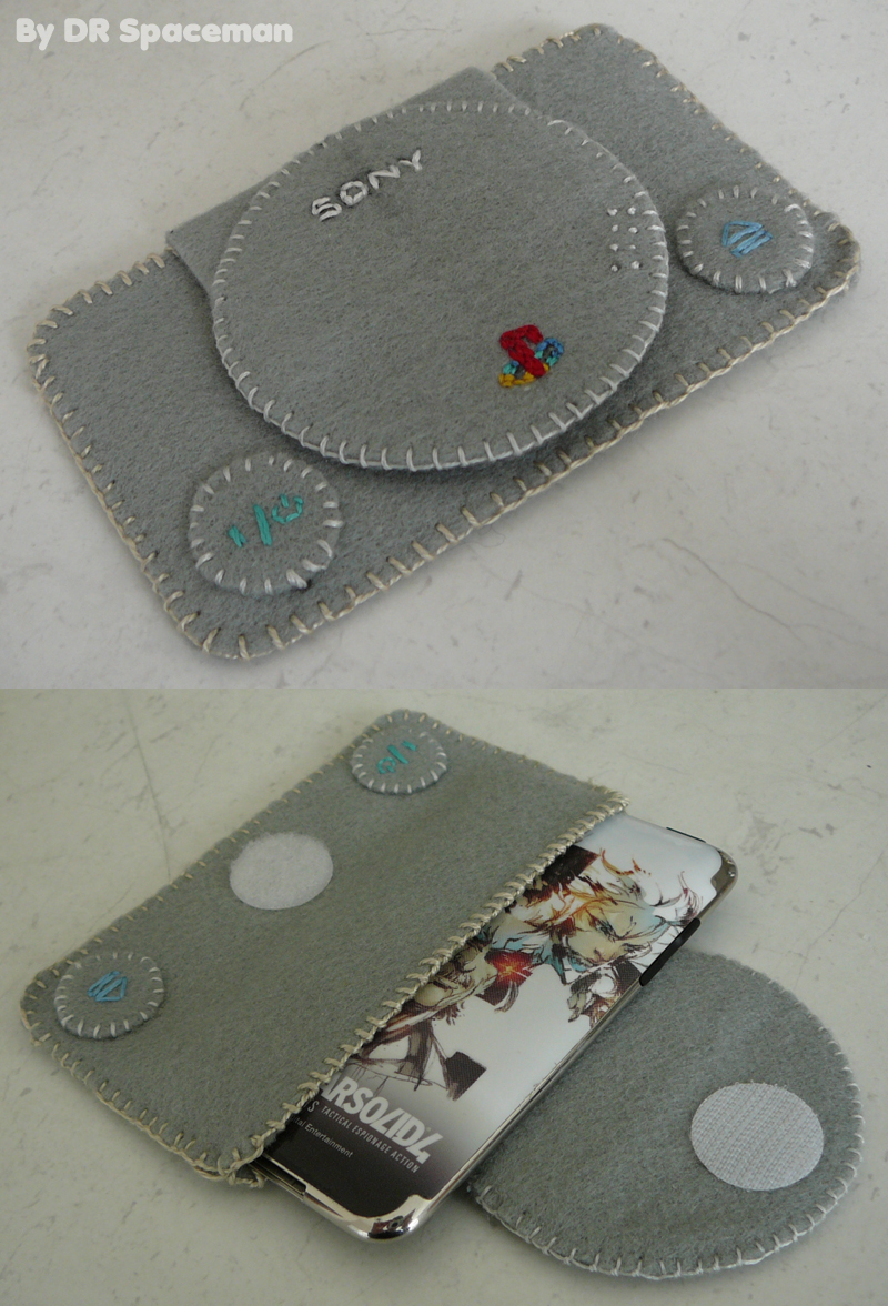 PSone ipod touch felt case