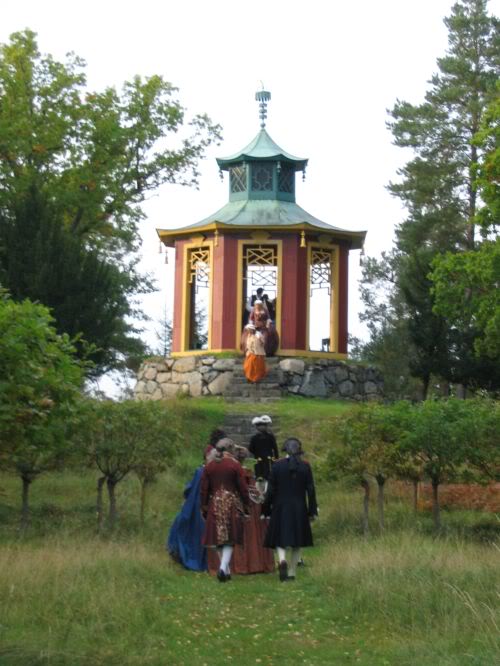 To the gazebo