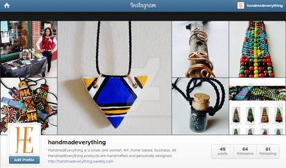 HandmadEverything has an Instagram