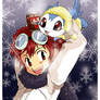 Daisuke and Chibimon