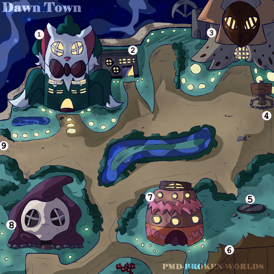 Dawn Town Map by AlolanChihuahua on DeviantArt