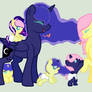 mlp LunaShy Family