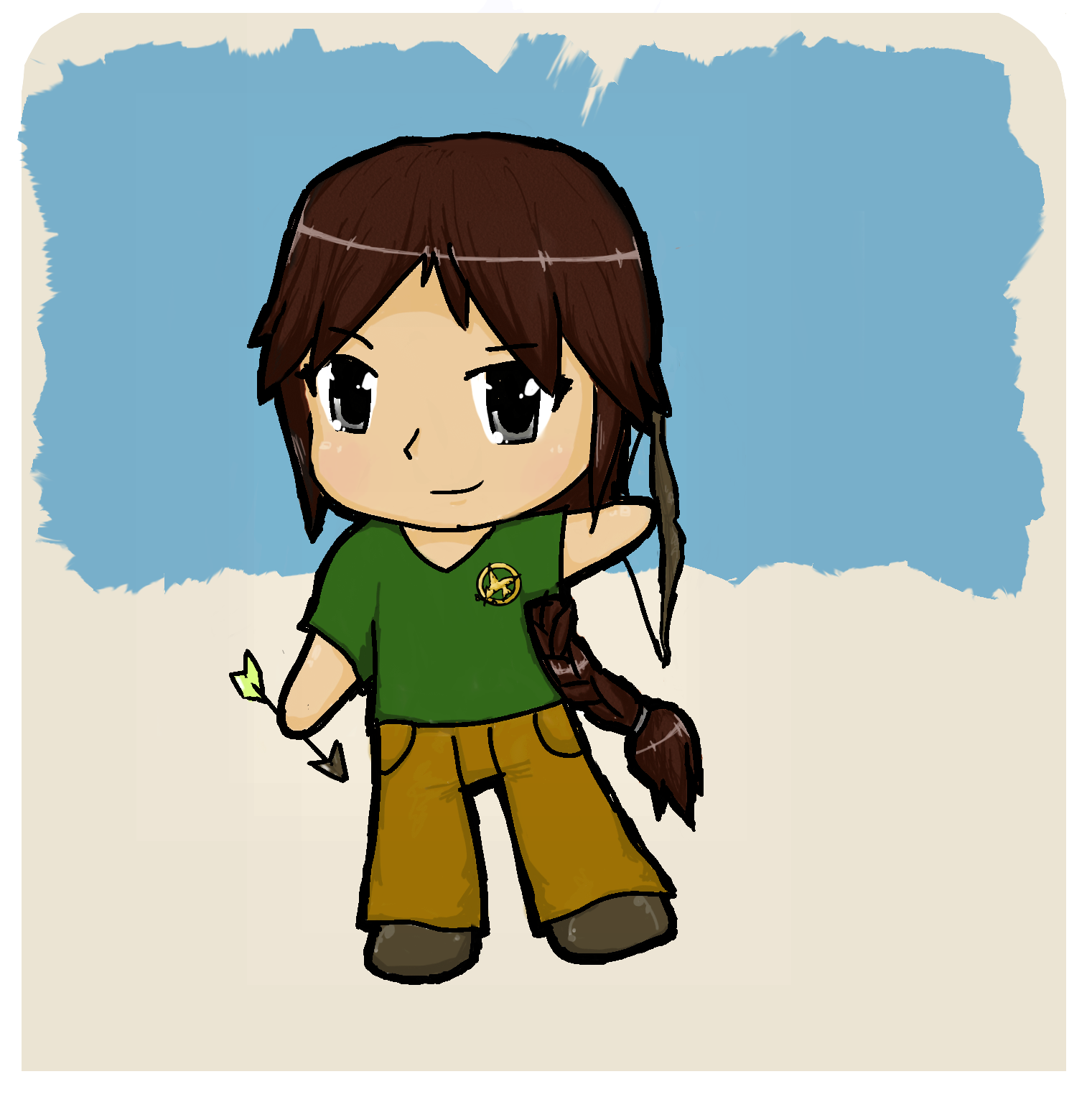 Katniss Everdeen Chibi -The Hunger Games-