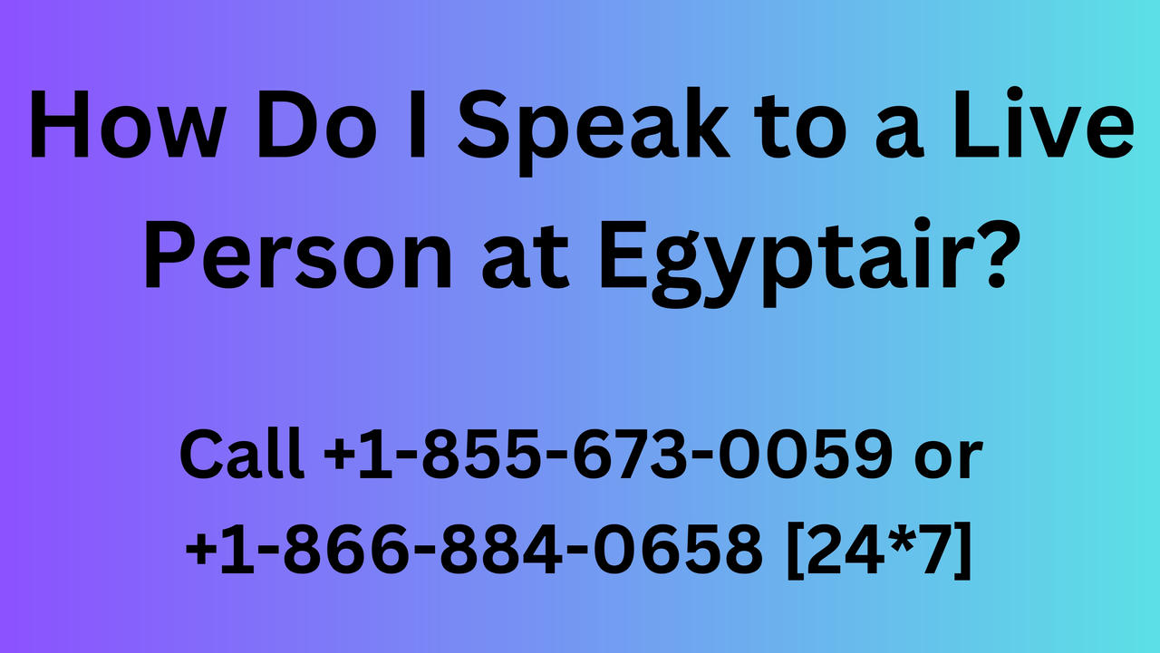 How can I speak to a real person at Egyptair?