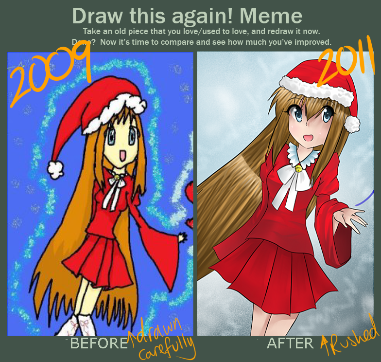 Draw this again Meme Merry X Mas