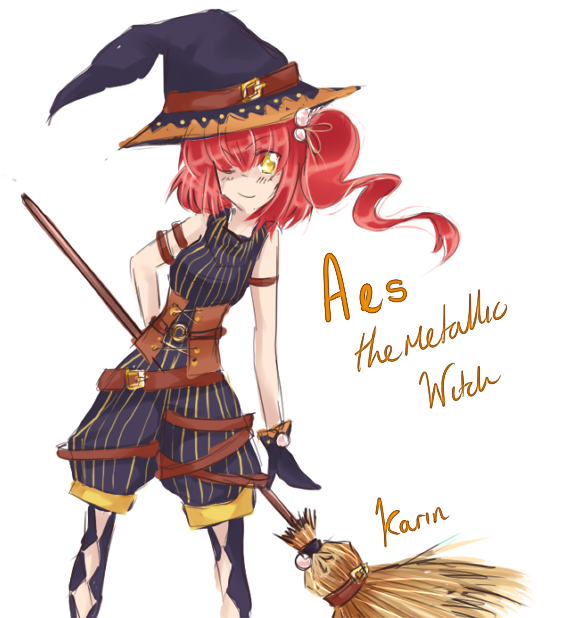 I also drew another witch