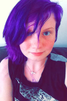 Purple Hair Now hehehe