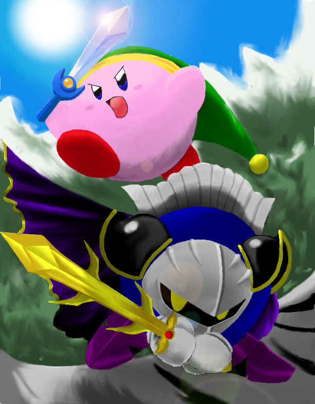 Kirby and Meta Knight by Mikan3 on DeviantArt