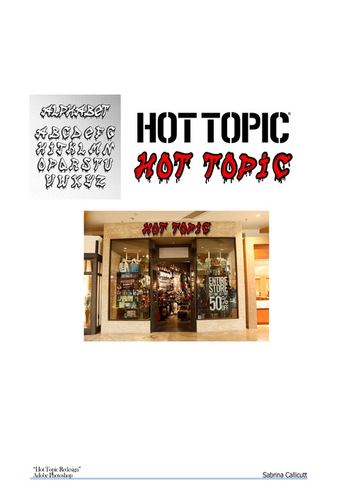 Hot Topic Custom Logo Hot Topic Logo Redesign by CallicuttProductions on DeviantArt