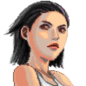 Pixel portrait