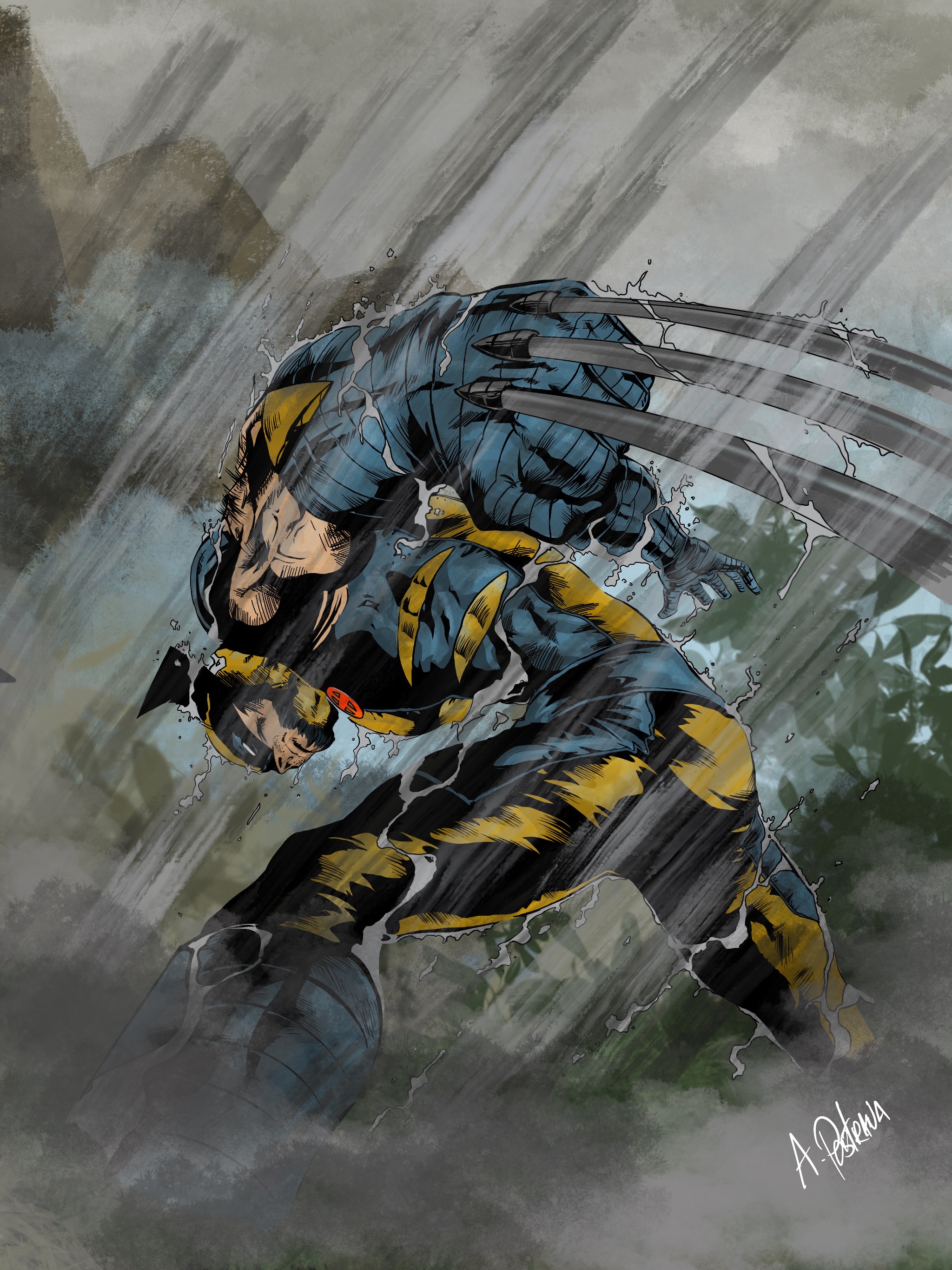 Wolverine Inking Wolverine ink color by tonymon1 on DeviantArt