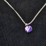 Cubed Effect Purple Sphere Necklace