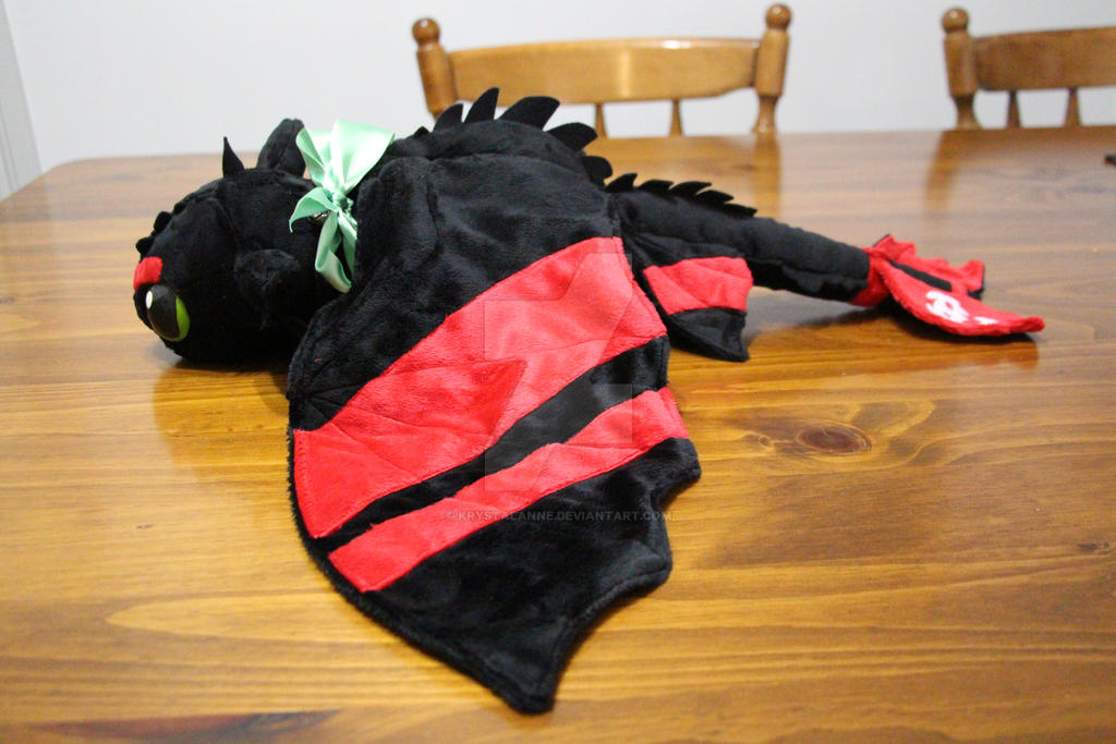 Toothless Plush Racing Stripes! SIDE VIEW by KrystalAnne on DeviantArt