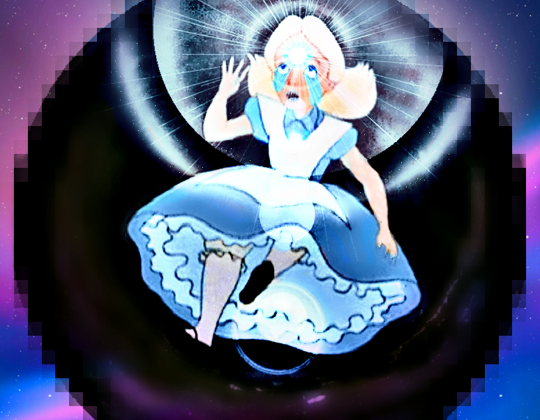 Alice Falling Through The Black Hole