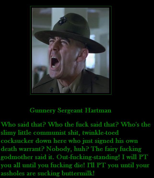 Gunnery Sergeant Hartman