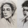 Girl and Boy (sketch studies)