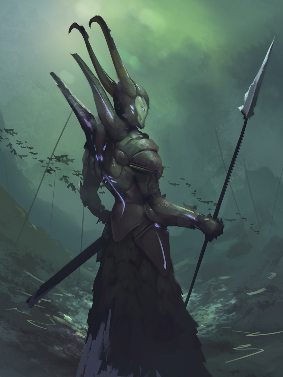 Cyber Knight by BenHarrisArt