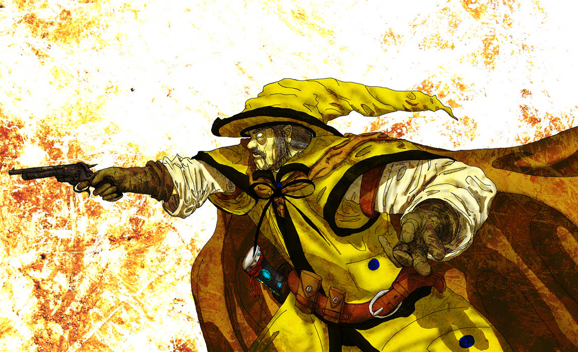 Wizard Machine Gun Wizard With a Gun by SteelWoolMustache on DeviantArt