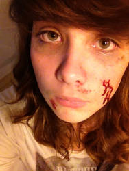 My zombie make up.