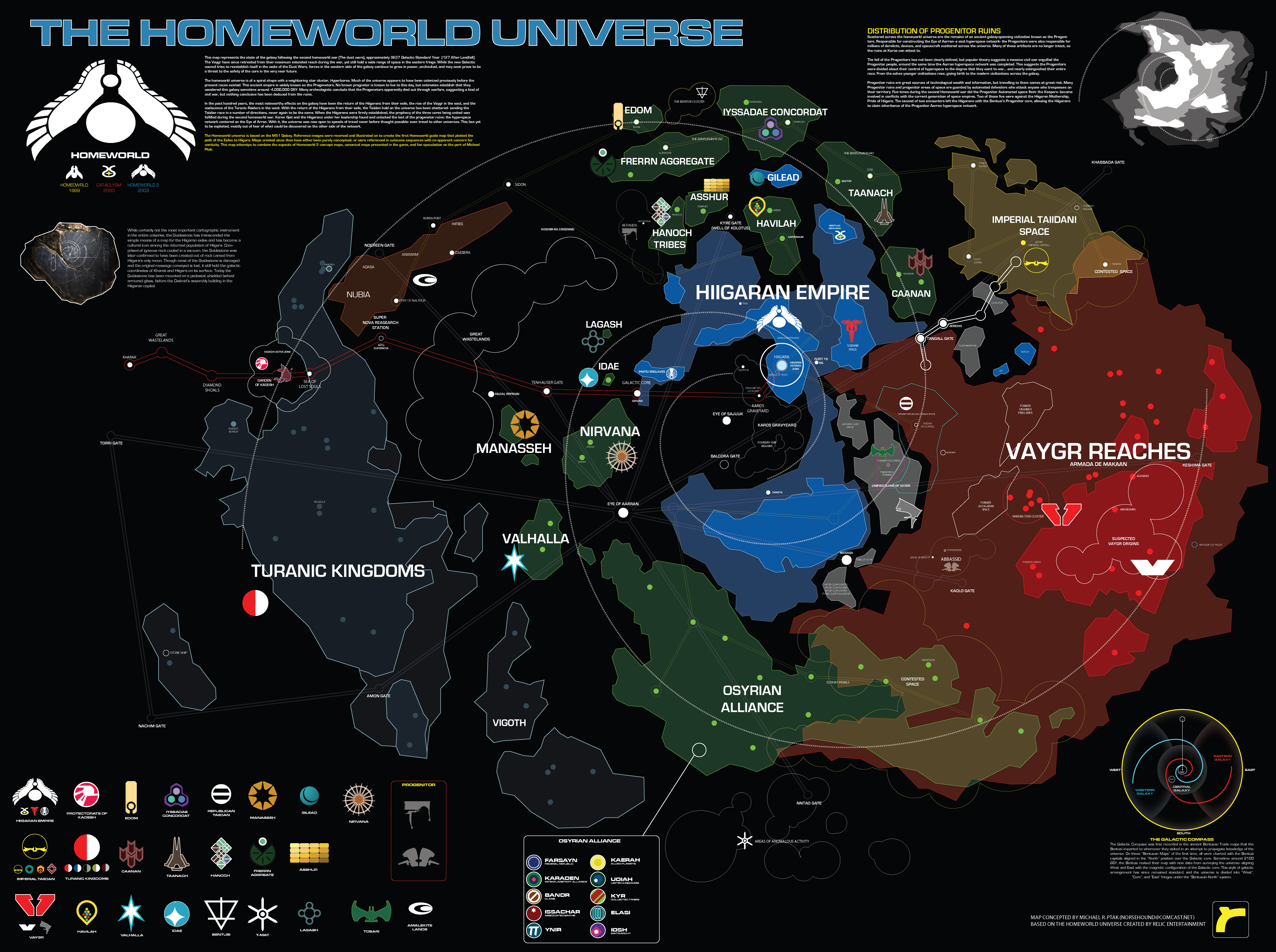 Map of the Homeworld Universe