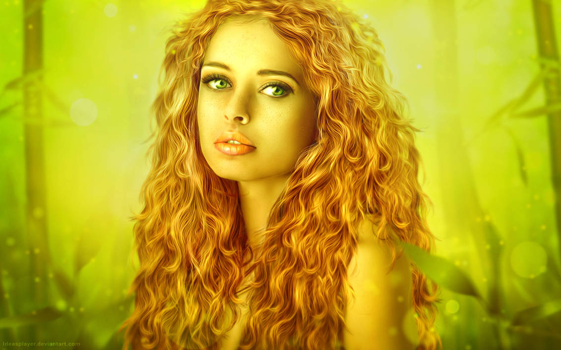 Зеленые кудрявые волосы. Девушка с золотыми волосами. Золотистые волосы у девушек. Кудрявая девушка. Девушка с золотистыми кудрявыми волосами.