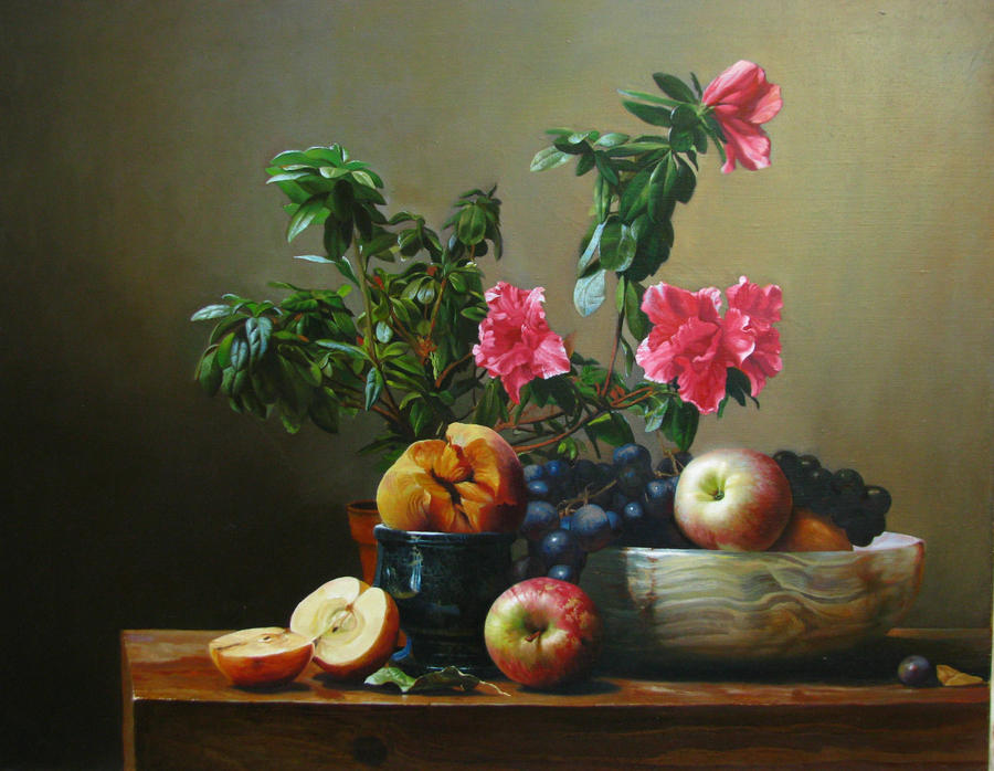 still-life with fruits