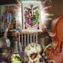 Laboratory of alchemist
