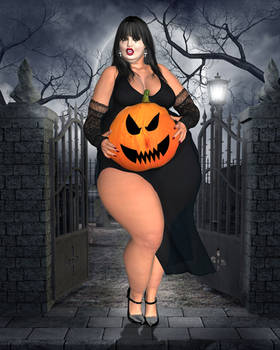 Mistress of the Dark Pumpkin