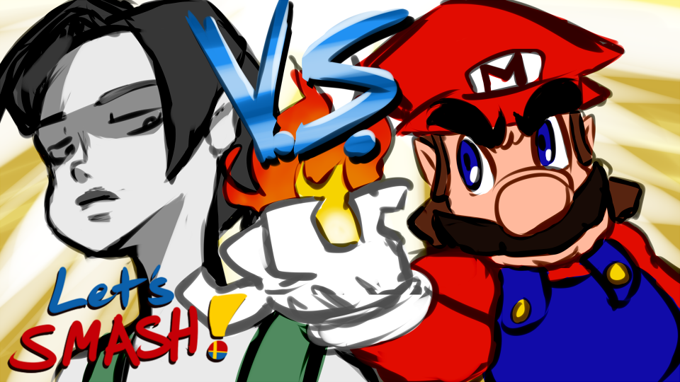 Let's SMASH! WFT VS MARIO!!