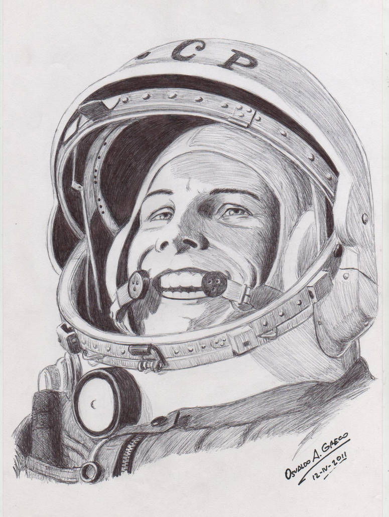 Как нарисовать гагарина. Портрет Юрия Гагарина для срисовки. Портрет Юрия Гагарина карандашом.