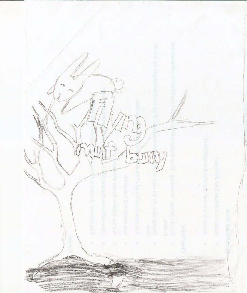 Flying Mint Bunny+Tree by LilythePixie on DeviantArt