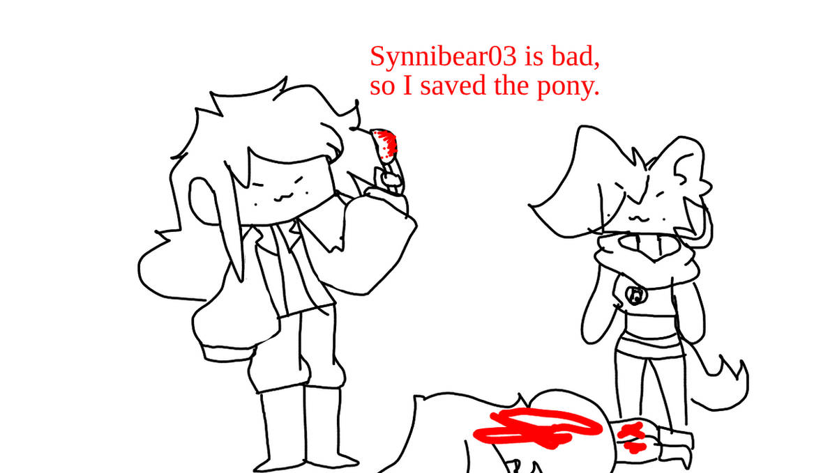Charachu (TW! Blood!) 'K!lling' Synnibear03 to save scootsy by Charachu02 on ...