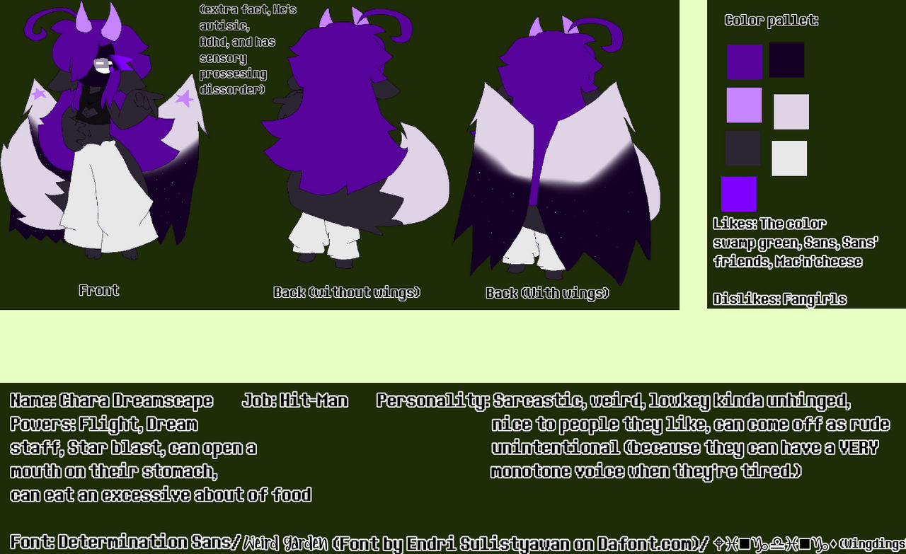 Charachu Weird-core o.cc ref sheet (Chara Dreamscape) by Charachu02 on DeviantArt