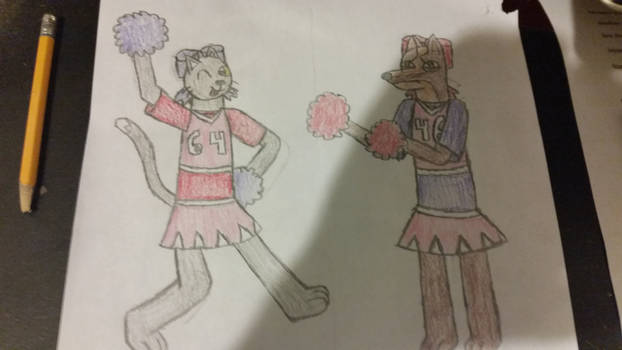 Archer and saburo: the cheerleaders