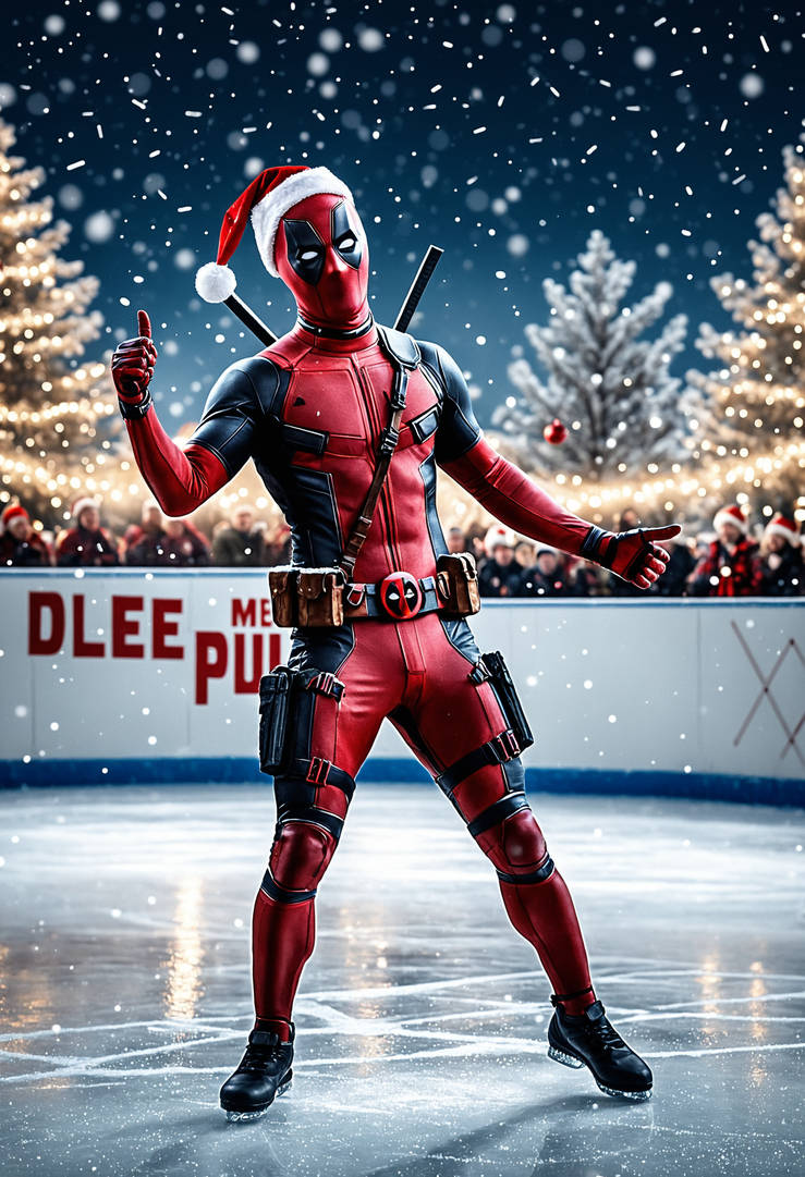Deadpool celebrating Christmas (2) by curly12345 on DeviantArt
