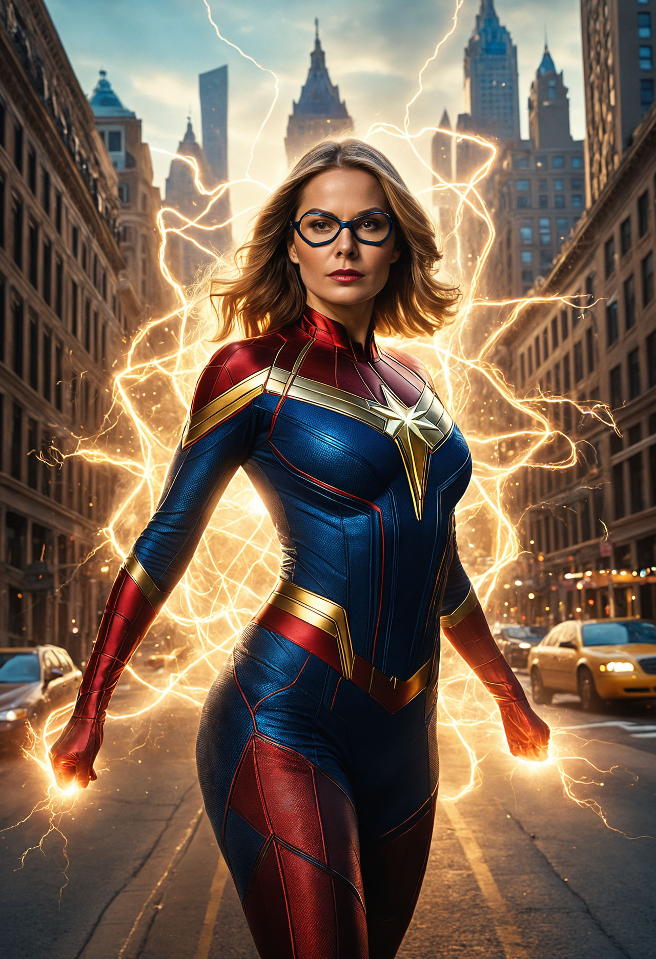 Mrs. Marvel powers. Illustrate by curly12345 on DeviantArt