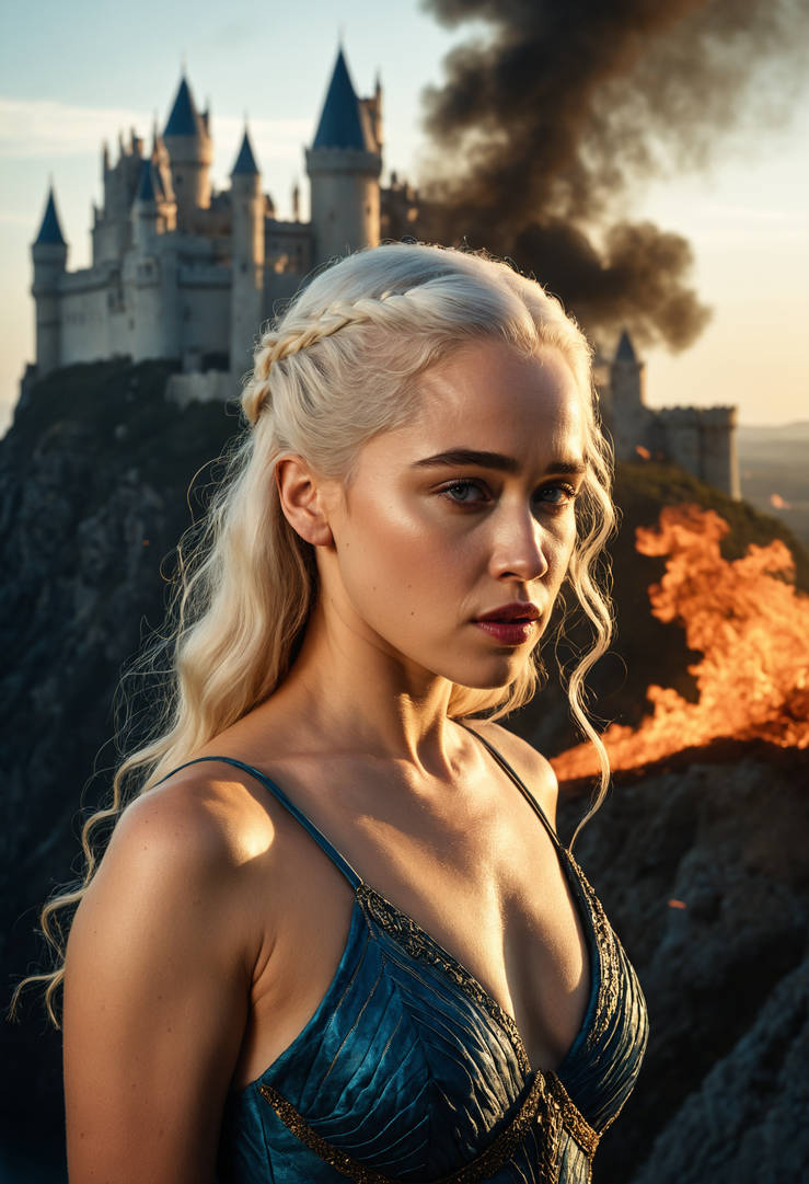 Emilia Clarke As Daenerys Targaryen In Game Of Thr By Curly12345 On emilia-clarke-as-daenerys-targaryen-in-game-of-thr-by-curly12345-on