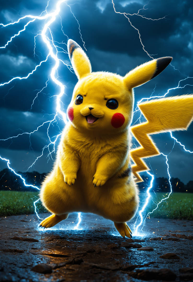 Pikachu Help Pikachu charging with energy by curly12345 on DeviantArt