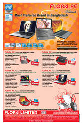 Flora PC Notebook Newspaper Ad