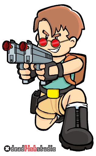 Jovem Nerd as Tomb Raider