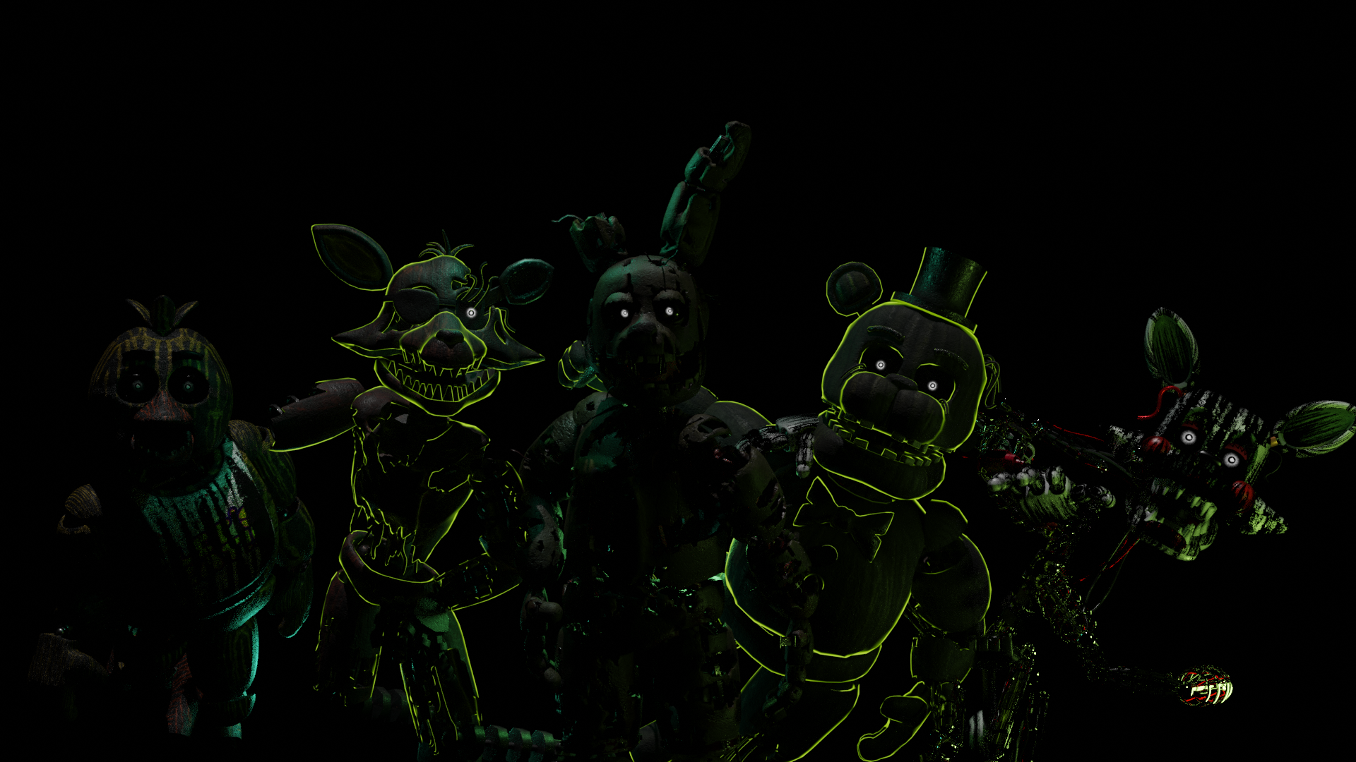 Adventure FNaF 3 Extras Gang by Puppygamero on DeviantArt