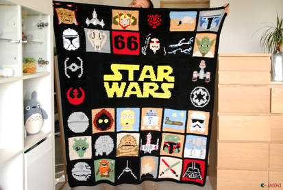 May the 4th be with u ! Star Wars crochet blanket