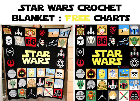 Star Wars crochet blanket : free charts