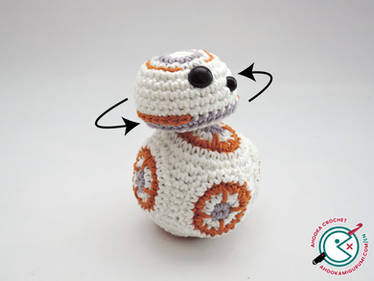 BB8 amigurumi with movable head !